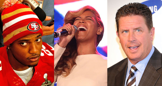 Dan Marino, Beyonce, Chris Culliver Dan Marino, Beyonce, Chris Culliver